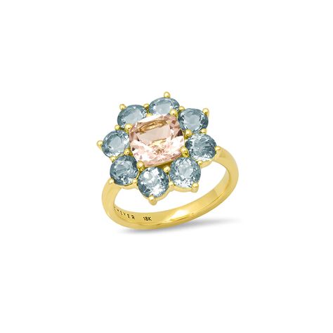 Flower Diamond Ring, Classic Flower, Fancy Rings, Jennifer Meyer, Flower Motif, Gold Band Ring, Aquamarine Rings, Spring 2023, Dream Ring