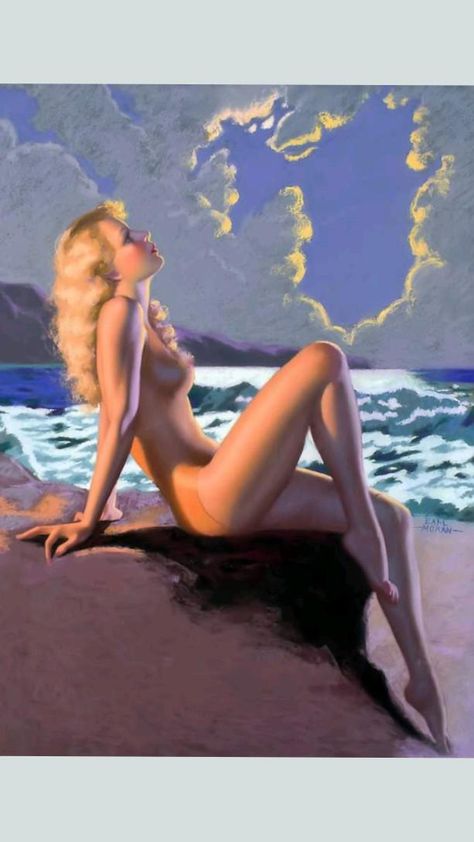 Earl Moran, Arte Pin Up, Pin Up Illustration, Pinup Vintage, Pin Up Vintage, Gil Elvgren, Pinup Art, Calendar Girls, Girl Posters