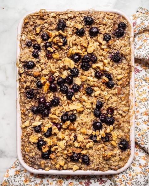 Walnut Oatmeal, Heidi Swanson, Grow Blueberries, Breakfast Recipies, Baked Oatmeal Recipes, In Laws, Baked Oatmeal, Oatmeal Recipes, Breakfast Breads