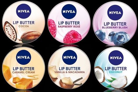 Nivea Lip Butter, Winter Lip Color, Winter Lips, Diy Dry Shampoo, Alat Makeup, Lip Balm Collection, Balsam Do Ust, Best Lip Balm, Lip Gloss Colors