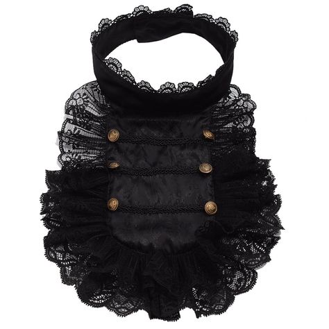 PRICES MAY VARY. Polyester,lace Button closure Hand Wash Package include: 1pc black Detachable Jabot Collar Neck Material: Polyester, Lace Garment Care: Hand Washable with Cold Water Size details:about 52*31cm/ 20.4*12.2"  (Pls allow 1-2cm/inch deviation of manual measurement!) Black Button Fastened, Lace Trim, Double-breasted Buttons Decor,Frilly Ruffled Collar Ideal for historical themed fancy dress parties, medieval fancy dress costumes,colonial costumes Package: 1pc jabot  Free size fits all Black Lace Necklace, Jabot Collar, Men Vintage Style, Ruff Collar, Steampunk Jacket, Victorian Man, Steampunk Cosplay, Steampunk Accessories, Lace Necklace