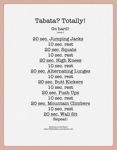 Tabata training! You're 4 minutes away from a better you! Tabata Training, Stomach Exercises, Strength Training For Runners, Elliptical Workout, Tabata Workouts, Weight Workout, Fit Motivation, Strength Training Workouts, Ab Workout