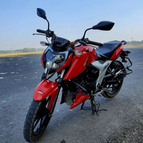 TVS APACHE RTR 160 4V A BEAUTY IN RED. 😂😆 #TVS #yamaha #newadventures #motovlog #motorcyclelife #lifeontwowheels 4v Bike, Rtr 160 4v, New Adventures, Red, Quick Saves, Beauty, Instagram