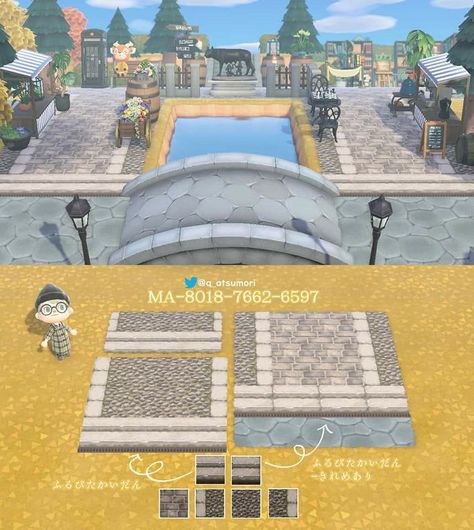 Acnh City Paths, Acnh Cobblestone Paths, Acnh Path, Nintendo Switch Animal Crossing, Acnh Paths, Animal Crossing 3ds, Animal Crossing Guide, Acnh Design, Acnh Designs