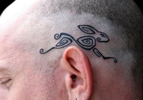 Celtic Rabbit, Celtic Hare, Hare Tattoo, Best Tattoos For Men, Tattoo Sites, Wildflower Tattoo, Celtic Tattoo, Rabbit Tattoos, Tattoo Care