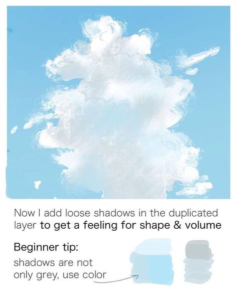 Cloud Drawing Tutorial, Clip Studio Paint Tutorial, Water Tutorial, Art Academia, Anime References, Tutorial Drawing, Digital Painting Techniques, Art Advice, Paint Brush Art