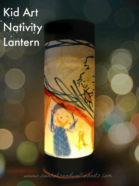 Sun Hats & Wellie Boots: Nativity Lantern - Explore the Christmas Story with this simple Upcycled Craft Nativity Lantern, Craft Sun, Wellie Boots, Christmas Arts, Upcycle Crafts Diy, The Christmas Story, Fancy Pens, The Nativity Story, Winter Activities For Kids