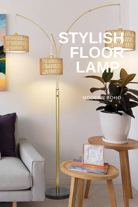 modern floor kamp, boho style
#modern #boho #floorlamp #lamp #gold #homedecor Lamp Over Couch, Modern Gold Floor Lamp, Lamps For Office, Arched Lamp, Floor Lamp For Bedroom, Farmhouse Floor Lamps, Gold Floor, Tall Lamp, Stylish Floor Lamp