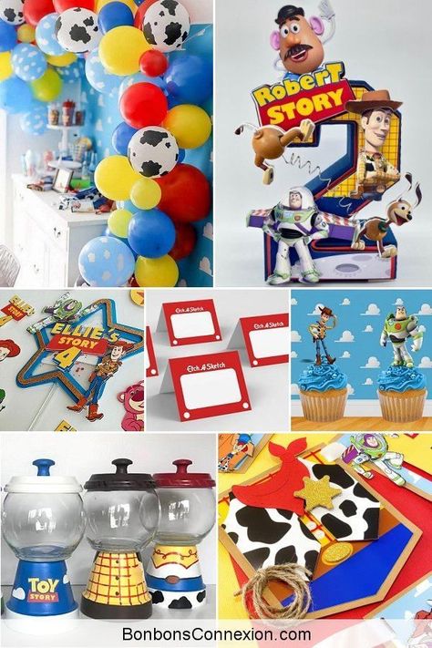 A Toy Story birthday party theme makes for an exciting and playful celebration for kids. The popularity is such that it’s a party theme suitable for boys and girls, as well as for baby showers. Explore wonderful possibilities for a Toy Story birthday party theme that is sure to impress your guests and create cherished memories for all on your kid’s special day. BonbonsConnexion.com Toy Story Cupcakes, Toy Story Gifts, Hosting Tips, Gift Table Signs, Toy Story Cakes, Story Birthday, Fun Party Themes, Perfect Birthday Party, Toy Story Birthday Party