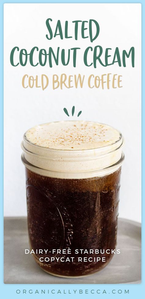 Dairy Free Starbucks, Diy Cold Brew, Diy Cold Brew Coffee, Nespresso Recipes, Dairy Free Coffee, Cold Brew Coffee Recipe, Cream Cold Brew, Cold Brew Recipe, Cold Coffee Recipes