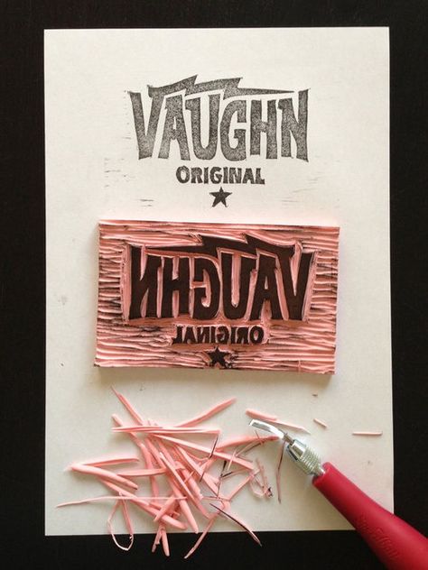 Typography, Logos, Brand Logos, Lettering, and Typography Logos image inspiration on Designspiration Seni 3d, Typography Letters, Custom Stamps, Lino Print, Stamp Design, Design Thinking, Tampon, Linocut, Grafik Design