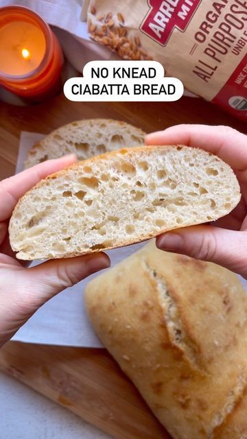 Gluten Free Ciabatta Bread, Gluten Free Chibatta Bread, No Knead Ciabatta Bread Recipe, Whole Wheat Ciabatta Rolls, Sourdough Chibatta Bread, Whole Wheat Ciabatta Bread, Ciabatta Bread Recipe, Cabin Food, Knead Bread Recipe