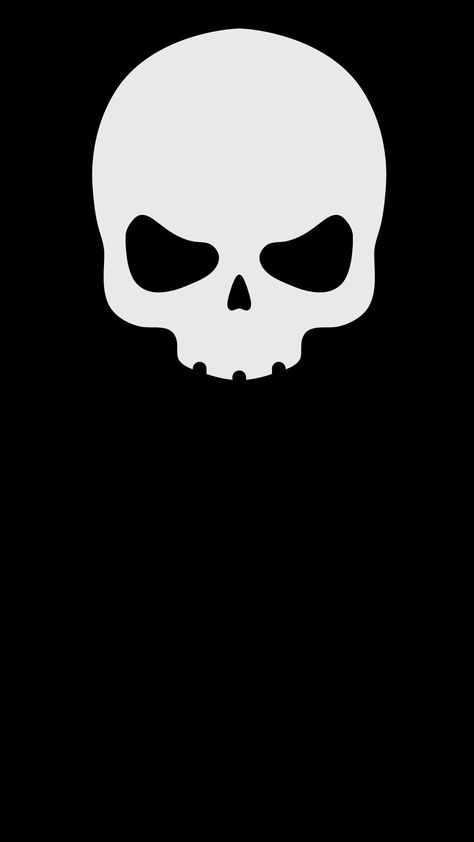 IPhone Android wallpaper by QK Project Powerpoint, Ropa Punk Rock, Skull Template, Skull Icon, Horror Cartoon, Buddha Tattoos, Skull Crafts, Flat Drawings, Dark Art Photography