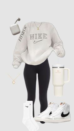 School Outfit Plus Size, Lululemon Outfit Winter, Comfy School Outfits, Air Jordan Nike, Lululemon Outfits, First Day Of School Outfit, Trending Art, Casual Preppy Outfits, Trendy Outfits For Teens