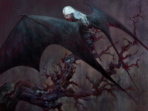 Seb Mckinnon, Vampire Illustration, Mtg Art, Vampire Art, Dnd Monsters, Magic Art, Wizards Of The Coast, Magic The Gathering, Horror Art