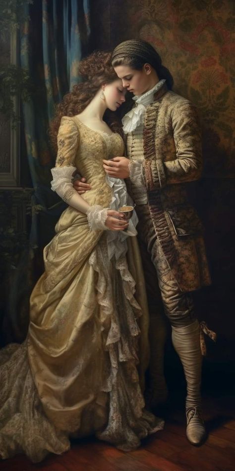 By David Durall Dark Academia Love, Men Models, Medieval Romance, Discovery Island, Couple Vintage, Victorian Couple, Flowers Photography Wallpaper, Antique Artwork, Vintage Portrait