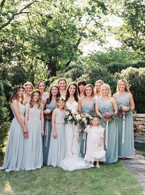 We're sharing our favorite ready-to-buy junior bridesmaids' dresses, perfect for attendants that are too old to be flower girls but too young to be bridesmaids. Check out the looks we love for these members of the wedding party here. Bridal Party Mismatched, Junior Bridesmaids, Bridesmaids Photos, Garden Wedding Venue, Bridesmaid Style, Martha Stewart Weddings, Wedding Dress Trends, Junior Bridesmaid Dresses, Best Wedding Dresses