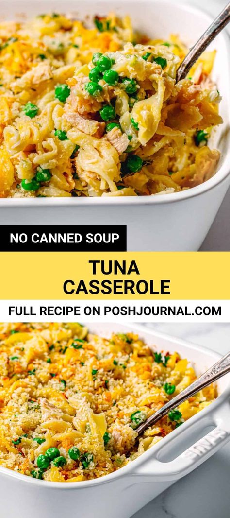 Tuna Casserole Without Canned Soup, Tuna Pasta Casserole, Seafood Cravings, Best Tuna Casserole, Tuna Casserole Easy, Comfort Recipes, Tuna Casserole Recipes, Canned Soup, Fantastic Recipes