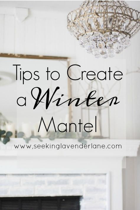 Winter Mantle Decor After Christmas Mantel Ideas, White Mantel Decorating Ideas, January Mantel Ideas, French Country Mantle Decor, Winter Bar Cart, Winter Mantle Ideas, Winter Mantel Decorating Ideas, Simple Mantel Decor, Winter Decor Diy