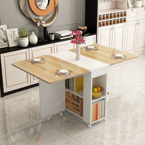 Kitchen Island Cabinet, Island Cabinet, Folding Kitchen, Foldable Dining Table, Kitchen Island Cabinets, Carpentry And Joinery, Kitchen Design With Island, Transforming Furniture, Island Table