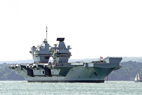 Hms Prince Of Wales, Hms Queen Elizabeth, Water Damage Repair, Set Sail, Aircraft Carrier, Royal Navy, Prince Of Wales, Portsmouth, East Coast