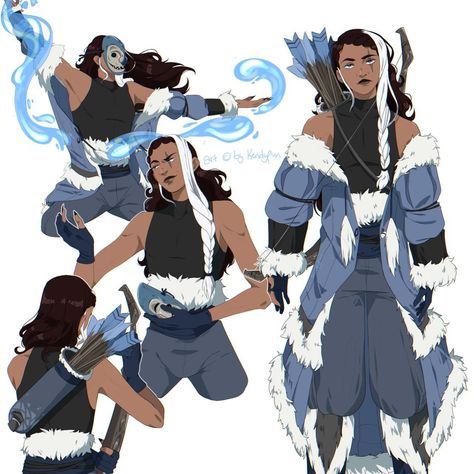 Water Bending Character Design, Avatar Waterbender Outfit, Custom Avatar Characters, Waterbender Outfit Character Design, Water Bender Character Design, Waterbender Character Design, Avatar Waterbender Oc, Atla Avatar Oc, Avatar Water Bender Oc