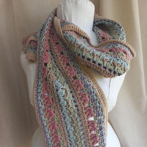 Crochet Boho Scarf Pattern Free, Crochet Flower Scarf Pattern Free, Boho Scarf Crochet Pattern, Crochet Granny Square Scarf Pattern Free, Granny Square Scarf Pattern Free, Crochet Boho Scarf, Flower Crochet Pattern Free, Crochet Wild Oleander Hooded Scarf, Boho Crochet Scarves & Shawls