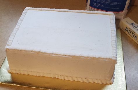 Almond Cream Filling, Chocolate Cream Filling, Rectangular Cake, Devil's Food Cake, Devils Food Cake, White Frosting, Devils Food, Cream Filling, Almond Cream