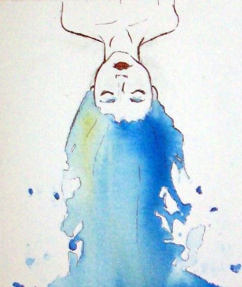 Watercolour Calligraphy, Blue Haired Girl, Easy Love Drawings, Art Pics, Watercolor Calligraphy, A Level Art, Water Based Paint, Art Inspiration Painting, Water Colour