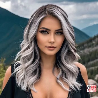 Balayage Hair Grey Ash Blonde, Ash Grey Balayage, Two Tone Hair Color, Grey Blending, Silver Ombre Hair, Reverse Balayage, Toned Hair, Gray Balayage, Two Tone Hair