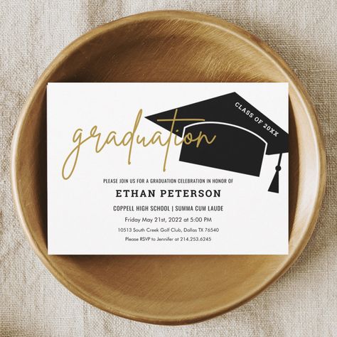 Looking for chic graduation invites? Discover our collection of elegant minimalist graduation invitations, perfect for sophisticated celebrations. #GraduationInvitations #MinimalistDesign #GraduationParty #Classof2022 #SophisticatedInvites #GraduationStationery #ModernInvitations #SimpleElegance #TimelessDesigns #StylishCelebration Senior Graduation Invitations, Graduation Reception, Reception Invite, Graduation Invites, Graduation Invitation Cards, Graduation Invitations High School, Graduation Templates, Admission Ticket, Black Minimalist