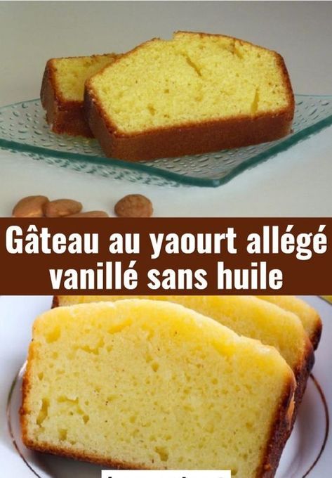 Cake Sucre, Healthy Coffee Cake, Desserts Simple, Eggnog Dessert, Dessert Leger, Dessert Light, Easy Vanilla Cake Recipe, Apple Coffee Cakes, Lemon Cake Recipe