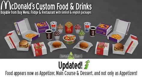 Around the Sims 4 | Custom Content Download | Mc Donald's Fast Food Restaurant Sims 4 Restaurant, Around The Sims 4, The Sims 4 Custom Content, Mc Donald's, Sims 4 Kitchen, Die Sims 4, The Sims 4 Pc, Sims 4 Cc Folder, Sims 4 Gameplay