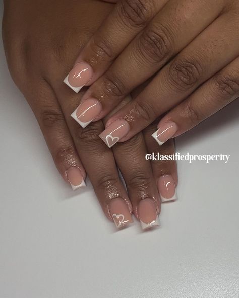 French Tip Gel Nails, Holiday Acrylic Nails, Gel Nails French, Overlay Nails, Acrylic Toe Nails, Simple Gel Nails, Girly Acrylic Nails, Work Nails, French Tip Acrylic Nails