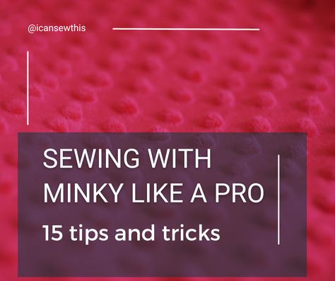 Sewing with minky like a pro: 15 tips and tricks - I Can Sew This Sewing With Minky, Lined Zipper Pouch, First Sewing Projects, Pouch With Zipper, Sewing Machine Needle, Sew Zipper, Zipper Pouch Tutorial, Pouch Sewing, Pouch Tutorial