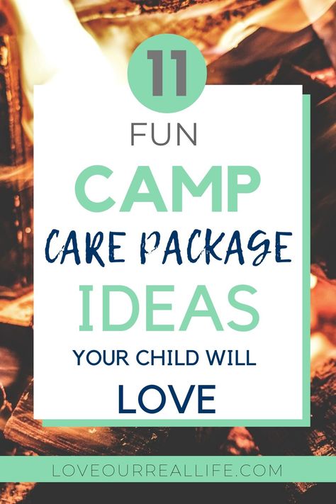 Camp Mail For Kids, Camp Survival Kit Gift, Snacks For Summer Camp, Non Food Care Package Ideas, Summer Camp Goodie Bags, Overnight Camp Care Package Ideas, Summer Camp Gifts For Kids, Summer Camp Mail Ideas, Summer Camp Bunk Decorations