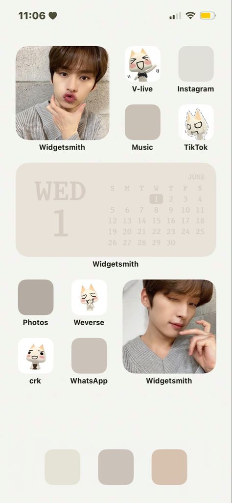 Lee Know Themed Phone, Lee Know Homescreen Layout, Skz Phone Theme, Kpop Homescreen, Iphone Inspiration, Straykids Minho, Widget Design, First Iphone, Iphone App Layout