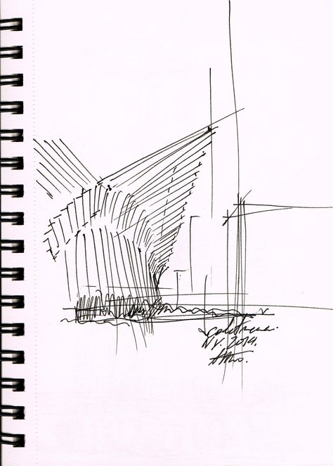 SANTIAGO CALATRAVA NY  #handdrawing #sketch #NY Santiago Calatrava Sketches, Tension Architecture, Presentation Boards, Sketch Icon, Convention Hall, Architecture Presentation Board, Building Drawing, Santiago Calatrava, Architecture Design Drawing