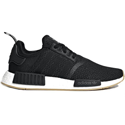 adidas NMD_R1 - Black / Gum Adidas Nmd R1 Black, Nmd Shoes, Adidas Originals Nmd, Black Core, Adidas Nmd R1, Marathon Running Shoes, Nmd R1, Black Gums, Adidas Originals Mens