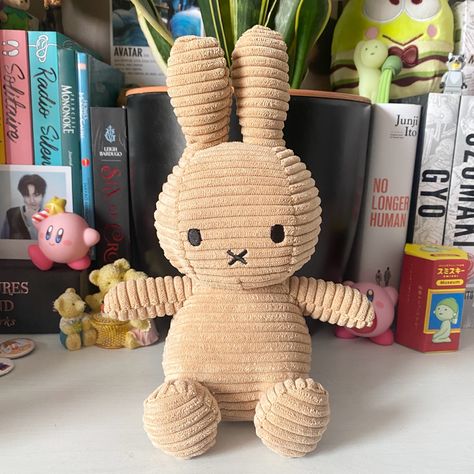 Brown Miffy, Miffy Plush, Bedrooms Inspiration, Aesthetic Things, Aesthetic Icon, Studio Ghibli, Bedroom Inspirations, Stuffed Animals, Light Brown