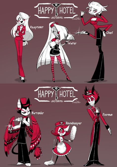 Hotel Uniform, Hazbin Hotel Charlie, Hotel Trivago, Ange Demon, H Hotel, Monster Hotel, Alastor Hazbin Hotel, Vivziepop Hazbin Hotel, Design Hotel