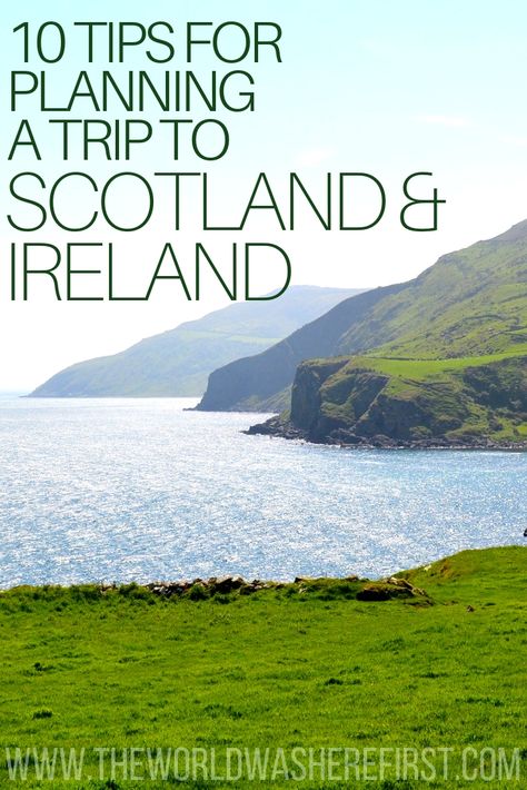 10 Tips for Planning a Trip to Scotland and Ireland from travel blog The World Was Here First. #Orkneyology.com #Scotlandtravel Planning Trip, Ireland And Scotland, Trip To Scotland, Scotland Vacation, Trip To Ireland, Ireland Travel Guide, Ireland Scotland, Ireland Vacation, Koh Tao