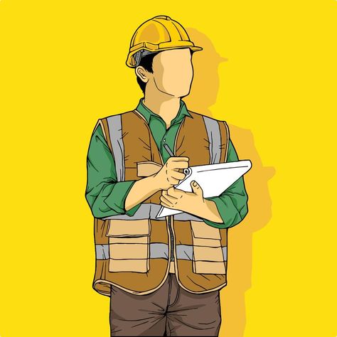 Engineer Drawing Sketch, Dosa Packaging, Construction Worker Illustration, Engineer Illustration, Architect Illustration, Engineer Drawing, Engineering Illustration, Construction Poster, Industrial Drawing