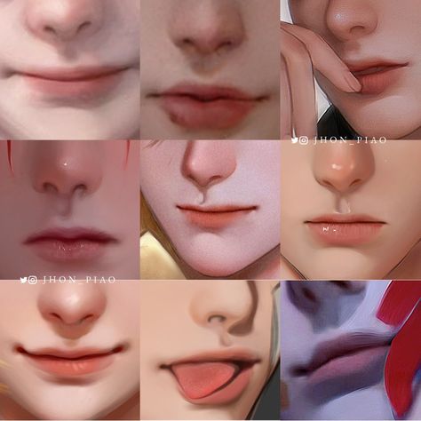 #lips Lip Bite Reference, Male Lip Drawing, Lips Reference Drawing, Lips Expression, Male Lips, Types Of Lips, Lip Reference, Lips Reference, Lip Sketch