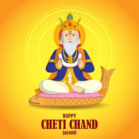 Vector illustration for lord cheti chand... | Premium Vector #Freepik #vector #background #pattern #sale #abstract Jhulelal Jayanti, Jhulelal Sai, Cheti Chand, Vector Background Pattern, Vector Background, Premium Vector, Graphic Resources, Vault Boy, Vector Illustration