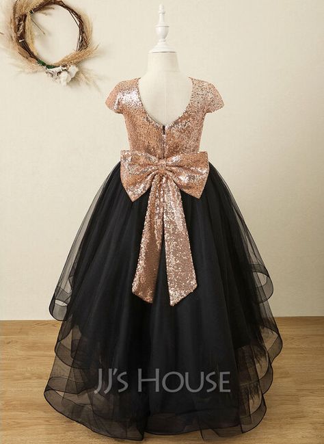 Flower Girl Velvet Dress, Flower Girl Dresses Black, Gothic Flower Girl Dress, Party Dresses For Girls 10-12 Black, Black And Gold Toddler Dress, Sequin Flower Girl Dress, Sleeveless Flower Girl Dresses, Stylish Baby Girls, Cheap Flower Girl Dresses