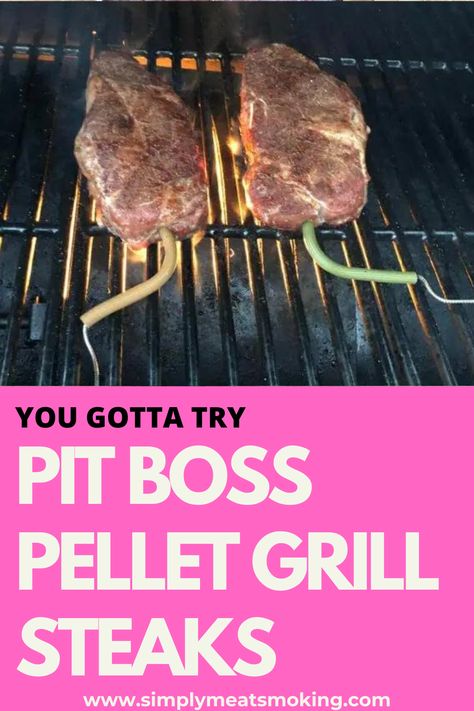 Want to smoke the perfect steak? Ill show you exactly how to! steaks on pit boss, pit boss steak, steak on pit boss, pit boss pellet grill steaks, pit boss steaks, pit boss steak recipe, pit boss pellet grill steak, pit boss steak recipes, pit boss ribeye, steaks on pit boss pellet grill, pit boss steak temp, smoking a steak on a pit boss, Pit Boss Steak Recipes, Pellet Grill Steak Recipes, Steak Temp, Salt Block Grilling, Pit Boss Pellet Grill Recipes, Grill Pit, Meat Smokers, Reverse Sear Steak, Pit Boss Pellet Grill