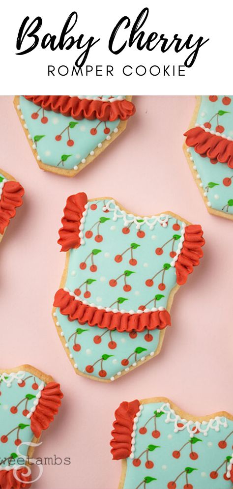 Cherry Theme Baby Shower Ideas, Cherry Baby Shower Ideas, Our Little Cherry On Top Baby Shower Theme, Cherry Themed Baby Shower Ideas, Cherry Baby Shower Theme, Cherry On Top Baby Shower Theme, Top Baby Shower Themes, Sweet Baby Shower Ideas, Fruit Cookies