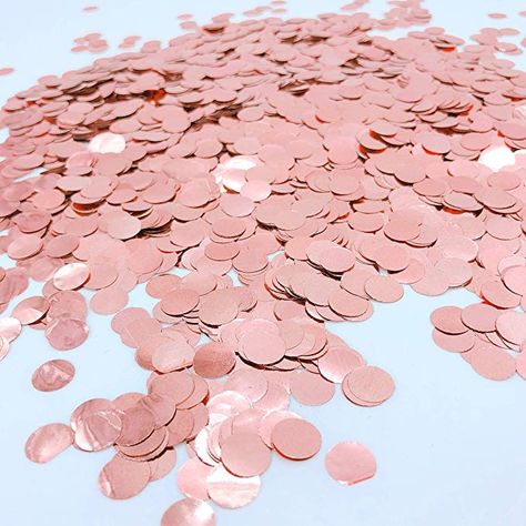 Amazon.com: Glitter Rose-Gold Foil Metallic Round Table Confetti Circle Dots Mylar Table Scatter Confetti Wedding Bridal Shower Engagement Baby Shower Birthday Party Confetti Decorations, 50g: Home & Kitchen Round Table Decor, Tafel Decor, Confetti Wedding, Party Confetti, Rose Gold Confetti, Pink Confetti, Rose Gold Party, Confetti Dots, Table Confetti