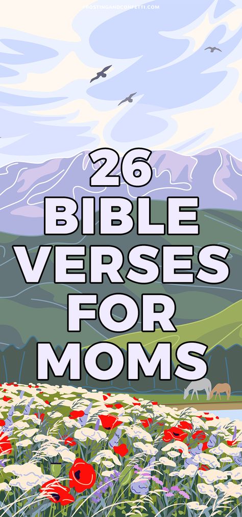 Moms, these Bible verses are for you! Whether you're a stay-at-home mom or working mom, single mom or married mom, adoptive mom or biological mom, we hope that these scriptures will encourage and strengthen you. Bible Verse For Moms Birthday, Mom Verses Scriptures, Moms Of The Bible For Kids, Mom Scriptures, Mom Devotional Bible Studies, Bible Verses For Moms, Verses For Moms, Mom Devotional, College Mom